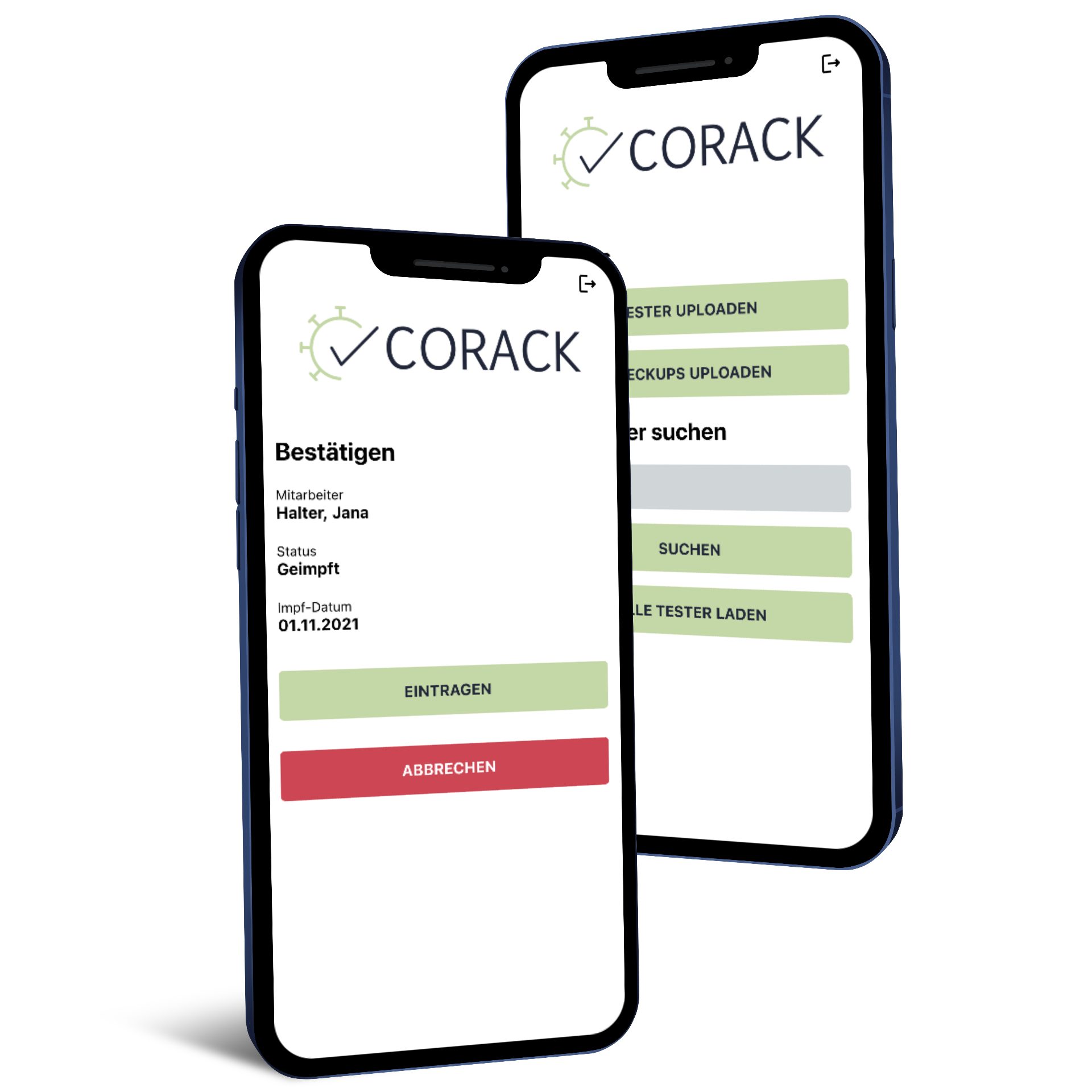 Corack App Mockup